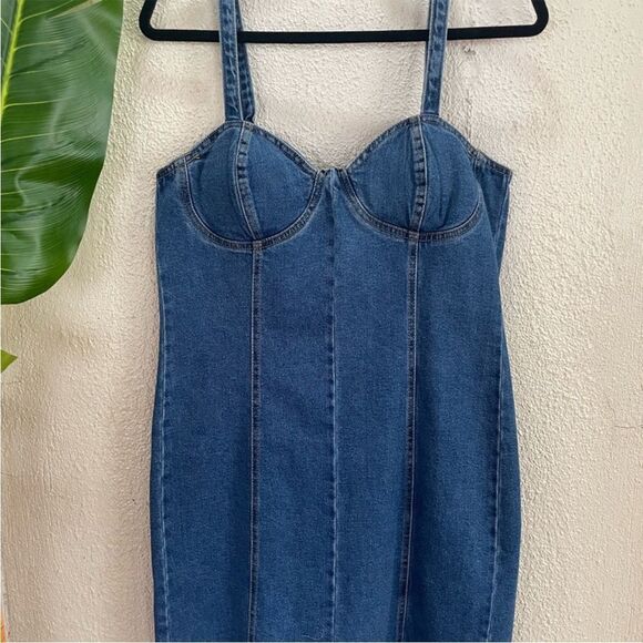 Steve Madden Corset Denim Minidress size small NWT - Picture 5 of 10